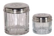 Storage Jars in Antique Silver finish