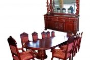 R.J. Horner 15-Pc. Winged Griffin Carved Mahogany Dining Room