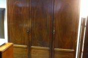 Large Antique Mahogany Wardrobe, Fitted Interior Wardrobe