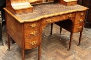 Satinwood inlaid desk