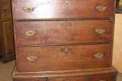 Country oak chest on stand circa 1720