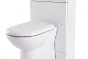 High Gloss White 600mm X 300mm Back To Wall Toilet Cabinet