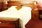 Railway Sleeper Pedestal Bed Headboard