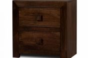 Dakota Dark Mango Bedside Table