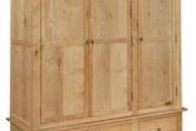 Chateau Oak Bedroom  Triple Wardrobe