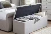 Lucia Storage Chest - Grey Fabric