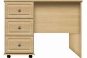3 Drawer narrow single dressing table