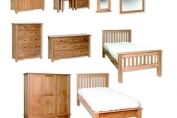 Contemporary bedroom furniture in solid oak
