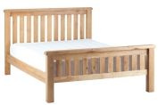 Corndell Lovell Oak 6′ Slatted Bed L510