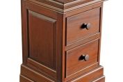 Boston 2 Drawer Mahogany Bedside Cabinet