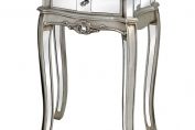 ARGENTE MIRRORED SINGLE DRAWER LAMP TABLE