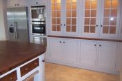 Bespoke hand built kitchen painted in an eggshell finish