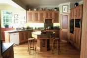 Burr oak kitchen