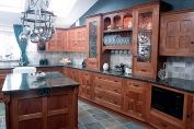 Dark oak kitchen