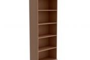 Trexus Tall Bookcase with Adjustable Shelves and Floor-leveller Feet