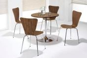 Café Conference Wooden Stacking Picasso 4 Leg Walnut