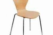 Carina Picasso Wooden Chair Beech/Silver