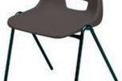 Sirius Stacking Chair Polyprop Black