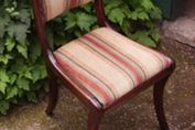 Mahogany Sabre Leg Chairs