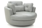 Harriet Round Leather Chair