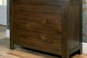 LYON WALNUT 3 DRAWER WIDE CHEST