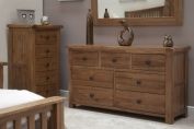 Barn Oak 7 Drawer Large Chest