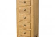 Avon Oak 5 Drawer Wellington