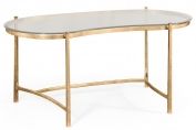 Kidney desk & glass top