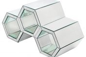 HONEYCOMB STYLE MIRRORED COFFEE TABLE