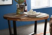 COASTAL RECLAIMED WOOD ROUND COFFEE TABLE