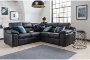 Marino Corner Sofa - Black