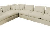 Nidderdale loose cover extra large corner sofa in Linen.