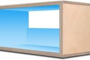 Birch Wood & Sky Blue CD Unit