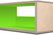 Birch Wood & Lime Green CD Unit