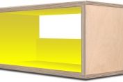 Birch Wood & Zest Yellow CD Unit