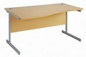 1600-8 Single Wave Cantilever Desk