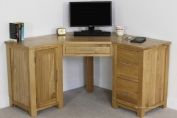 London Oak Corner Desk