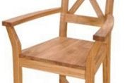 Ardennes Cross Back Carver Wooden Seat