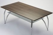 Bravo 2-Tier Oblong Chrome Coffee Table