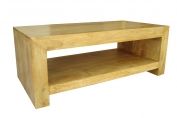 Dakota Rectangle Coffee Table with Shelf Oak Shade