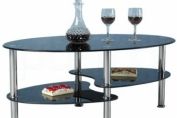 Cara Black Glass Coffee Table