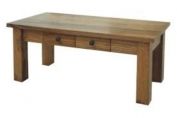 MANGO WOOD NATURAL TIGER COFFEE TABLE WITH 2 DRAWERS