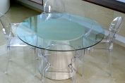 GLASS TOPPED SHEATH TABLE