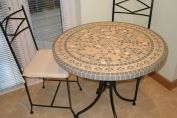 Circular Mosaic Table