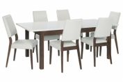 Strata solid walnut dining set
