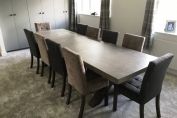 Beton 220cm X Leg Polished Concrete Extending Dining Table