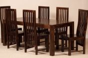 Dakota Dark Mango 6 Seater Dining Set