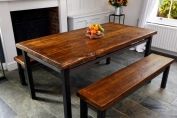 Metro Steel And Reclaimed Table