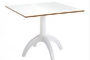 Tufftable 1131 Fixed Square Top Dining Table with pedestal base