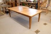 Oak table with tapered legs